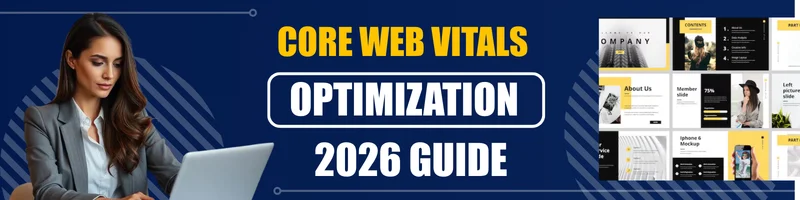 Core Web Vitals optimization 2026 performance dashboard with LCP INP CLS metrics
